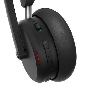 10. Lenovo 6550 Headset Kabelloses Kopfbügel-Headset Büro/Callcenter USB Typ-C Bluetooth Schwarz