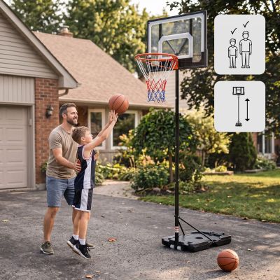 2. Meteor Denver Freistehender Basketballkorb 108-210 cm