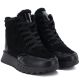 3. Damen-Lederstiefeletten mit Plateausohle, schwarz Jezzi 26BT17-488