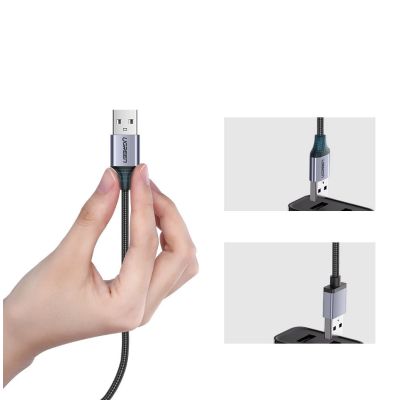 8. Ugreen US290 60146 USB-A/Micro-USB 2,4A-Kabel 1 m – grau