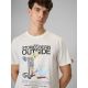 4. Herren-T-Shirt mit Aufdruck, regulär, Größe 4F 4FRSS26TTSHM3811-11S