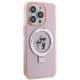 4. Karl Lagerfeld KLHMP15LHMRSKCP iPhone 15 Pro 6,1" rosa/rosa Hardcase Ringständer Karl&Choupette MagSafe