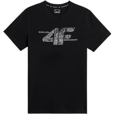 2. Herren-T-Shirt 4F M3573 Tiefschwarz 4FWAW26TTSHM3573 20S