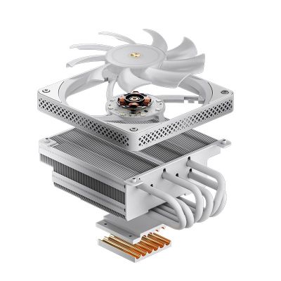 9. Jonsbo HX6200D Prozessor-Luftkühler 12 cm Weiß 1 Stück.