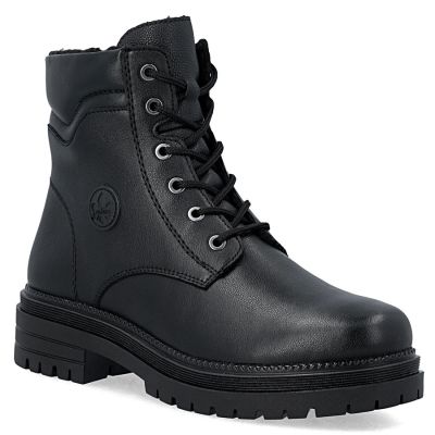 8. Damen-Ankle-Boots aus Leder, gefüttert, schwarz, Rieker Y3103-00