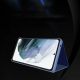 6. Clear View Case Hülle für Samsung Galaxy S25 Ultra Hülle mit Klappe - Blau