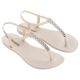 7. Ipanema Sandal Class Damen-Flip-Flop-Sandalen in Beige mit Strasssteinen