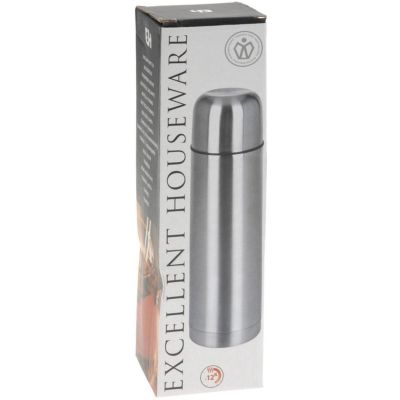 12. EXCELLENT HOUSEWARE SILBERNE 750-ML-REISETHERMOSE