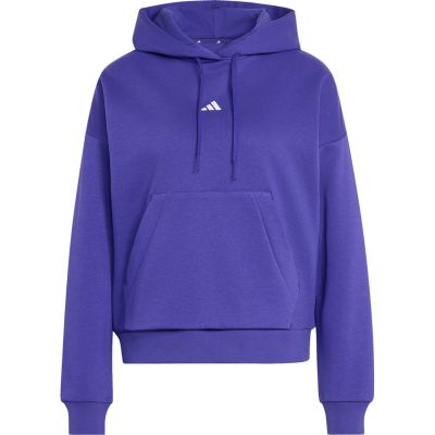 adidas Essentials Damen-Hoodie mit kleinem Logo, kuschelig weich, lila KF8402