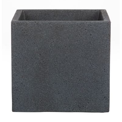 2. Scheurich C-Cube 240 Freistehender Pflanzkübel für den Außenbereich, Kunststoff, Schwarz