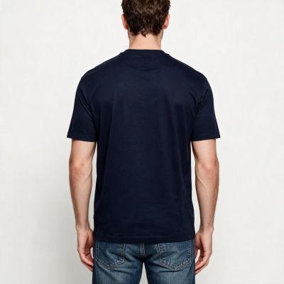 3. Paul&Shark Herren-T-Shirt aus Baumwolle und Lyocell, Marineblau, 26411007-13