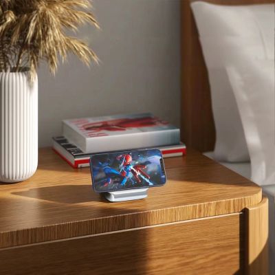 11. Dudao A11N 15W 3in1 induktives Ladegerät - Weiß + USB-C / USB-C-Kabel