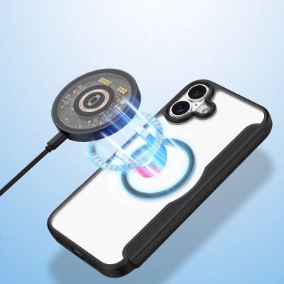 4. Dux Ducis Skin X Pro Hülle für iPhone 16 mit MagSafe und Klappe – Schwarz