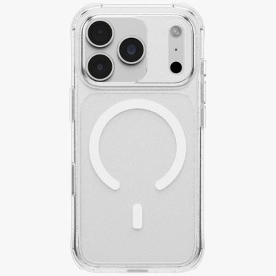 2. Uniq LifePro Xtreme Magclick Ladehülle für iPhone 18 Pro / 17 Pro – Transparenter Glitzer