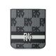 5. DKNY Checkered Pattern Printed Stripes Hülle für Samsung Galaxy Z Flip 6 – Schwarz