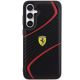 3. Ferrari Twist Metal Logo Hülle für Samsung Galaxy S23 FE – Schwarz