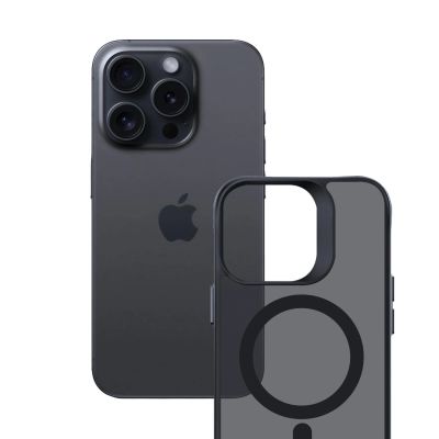 2. 3mk Smoke MagCase Hülle mit MagSafe für iPhone 16 Pro Max – durchscheinend