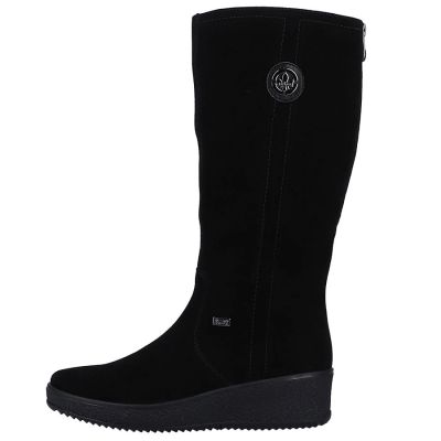 24. Rieker W R237 wasserdichte Nubukstiefel mit Schaffellfutter