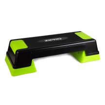 ZIPRO 5901793678603 Aerobic Step Schwarz, Hellgrün 250 kg Höhenverstellbar