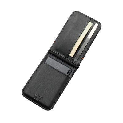 4. UAG Metropolis Wallet – Geldbörse mit Ständer und Standortkarte (Apple „Wo ist?“ und Google Find Hub), kompatibel mit MagSafe (Kevlar Schwarz)