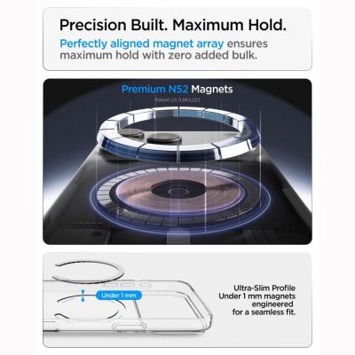 8. Spigen Liquid Crystal MagSafe Hülle für iPhone 18 Pro / 17 Pro – Transparent und Weiß