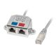 3. Lanberg AD-0026-S Adapter (RJ45 M - 2 x RJ45 F; graue Farbe)