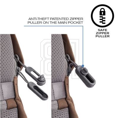 14. XD DESIGN ANTI-DIEBSTAHL-RUCKSACK BOBBY SOFT BRAUN P/N: P705.796