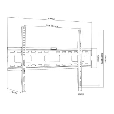 MACLEAN TV-HALTERUNG MAX VESA 600X400, 32-100", 80KG MC-419