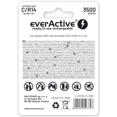 2. everActive EVHRL14-3500 Akku (3500mAh ; Ni-MH)