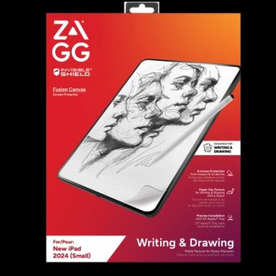 ZAGG InvisibleShield Fusion Canvas antibakterielle Schutzfolie im Papierimitat für iPad Pro 11" 2024