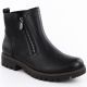 Schwarze Damen-Leder-Boots im Worker-Stil Rieker 78556-00
