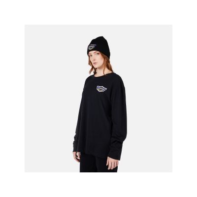4. ROSSIGNOL SUPER LS TEE Unisex Schwarz