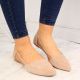4. Jezzi W EVE59B beige Ballerinas mit spitzer Zehenpartie 