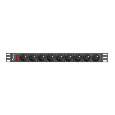 3. Lanberg PDU-09E-0300-BK RACK Steckdosenleiste (7 x UTE; 16 A (3680 W); 3 m; schwarz)