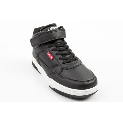 2. Levi's John SE schwarze knöchelhohe Kinder-Sportschuhe mit Klettverschluss