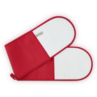 5. Le Creuset 95001000600000 Ofenhandschuh, 1 Stück, rot, Baumwolle