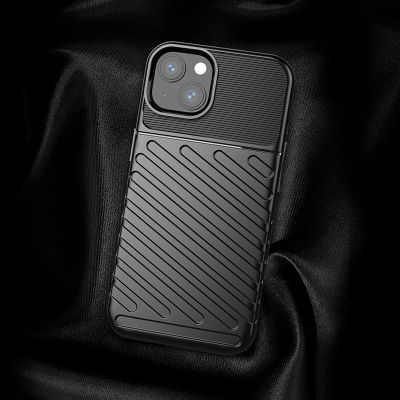 5. Thunder Case Flexibel Robuste Panzer Handyhülle TPU Schutzhülle für iPhone 13 mini blau