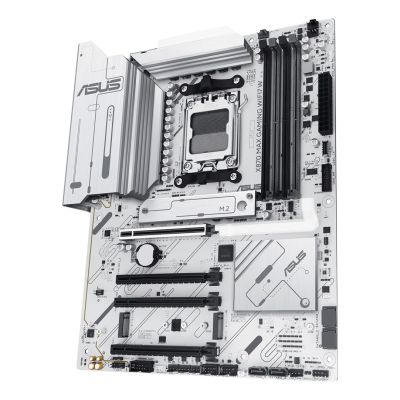 5. ASUS X870 MAX GAMING WIFI7 Weißes Mainboard