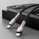 11. Baseus Cafule Series Metal Data USB-C / Lightning 20W PD-Kabel 1 m - Schwarz