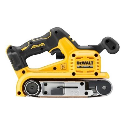 11. DeWALT DCW220NT-XJ Tragbarer Bandschleifer, Schwarz, Gelb