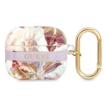 Guess, GUA3HHFLU AirPods 3 Cover lila/lila Flower Strap Collection