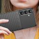 5. Thunder Case Hülle für Samsung Galaxy S25+ Silikon Panzerhülle - Schwarz