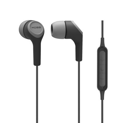4. Koss BT115i Kabelloses In-Ear-Bluetooth-Headset für Anrufe und Musik, Schwarz, Grau