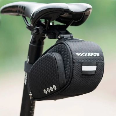 10. Rockbros C40 Fahrradtasche unter dem Sattel – schwarz
