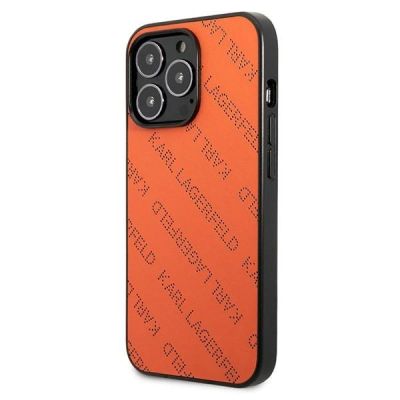 2. Karl Lagerfeld Perforated Allover Case für iPhone 13 Pro / 13 6.1" - Orange