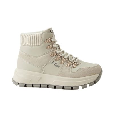 Lee Cooper Damen-Sport-Winterstiefeletten in Hellgrau, gefüttert