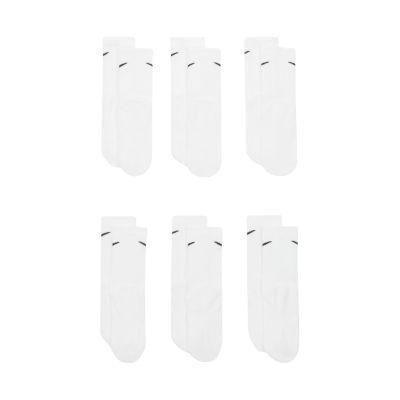 3. Nike Everyday Cush Crew Kindersocken 6 Paar Weiß SX6910 100