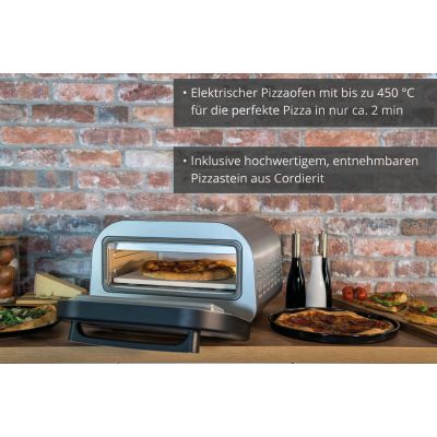 6. Unold 68816 1700W Silberner Pizzaofen