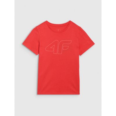 6. Normales bedrucktes Jungen-T-Shirt 4F 4FJRAW25TTSHM3261-62S