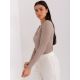 2. Dunkelbeige Baumwollbluse BASIC FEEL GOOD (RV-BZ-9211.26X)